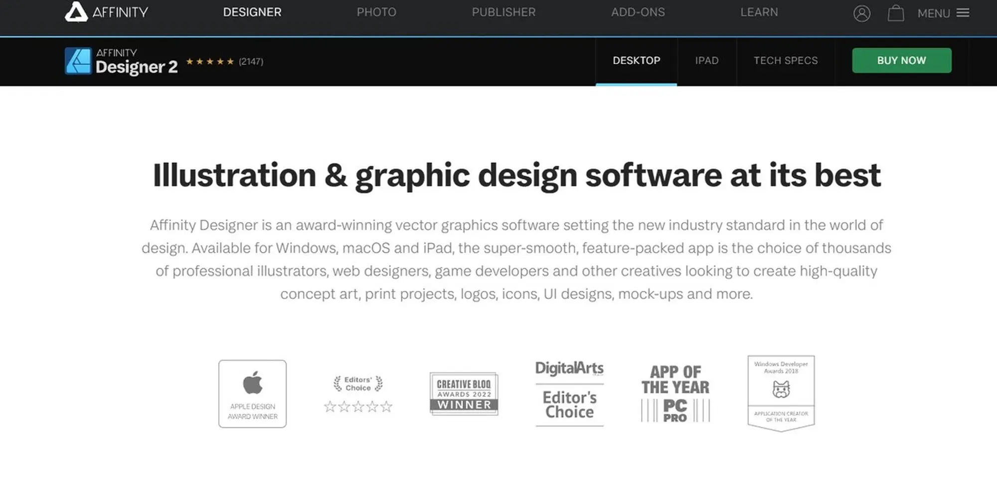 công cụ mockup website bằng affinity designer