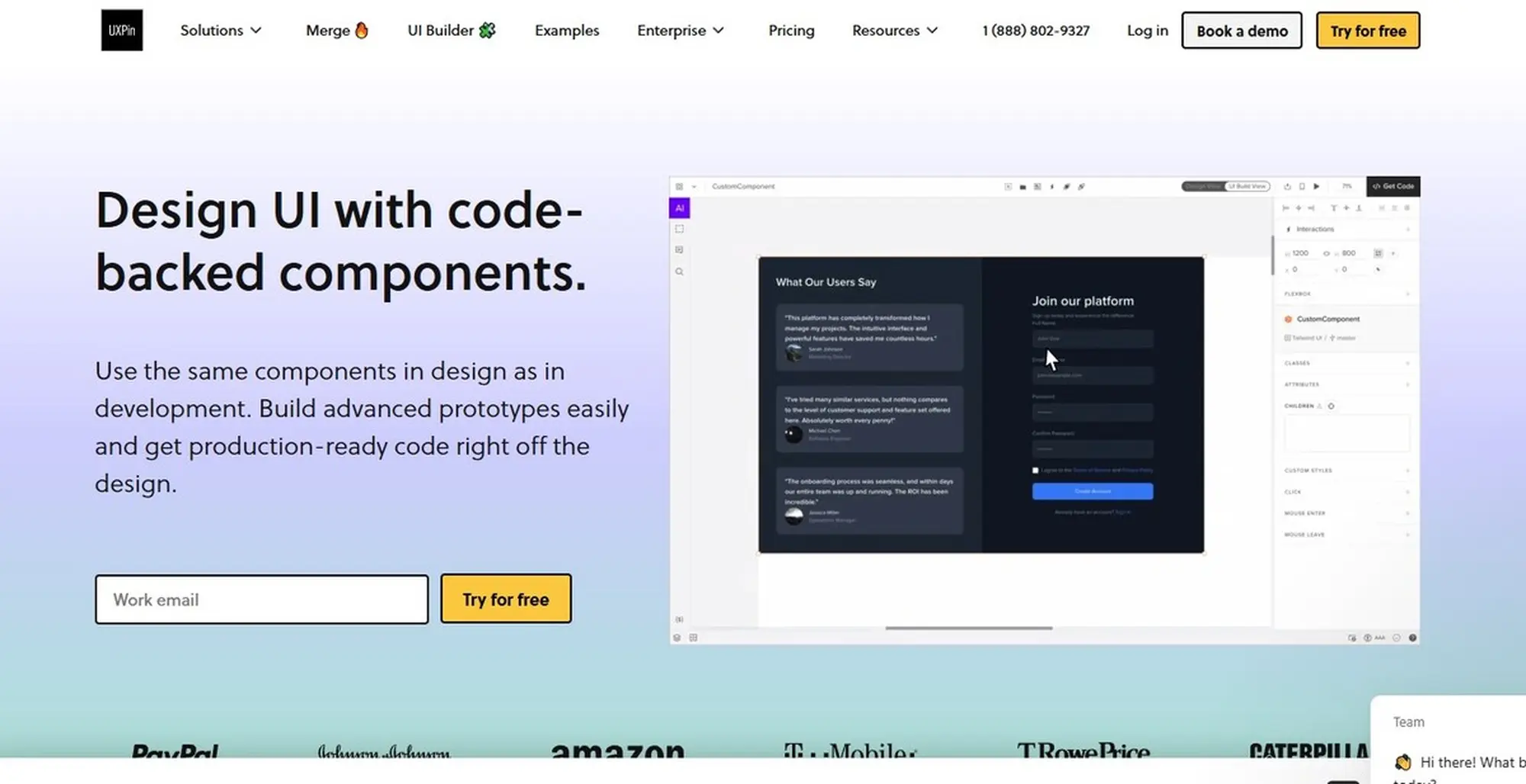 công cụ mockup website bằng uxpin 