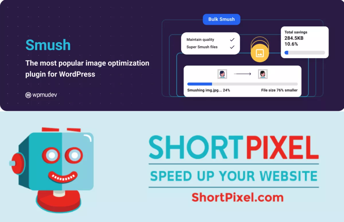 các plugin như smush và shortpixel có thể giúp bạn dễ dàng tối ưu hóa hình ảnh trên website của mình.