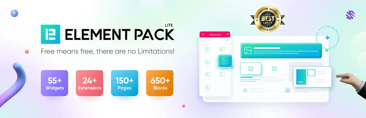 giới thiệu về plugin element pack lite