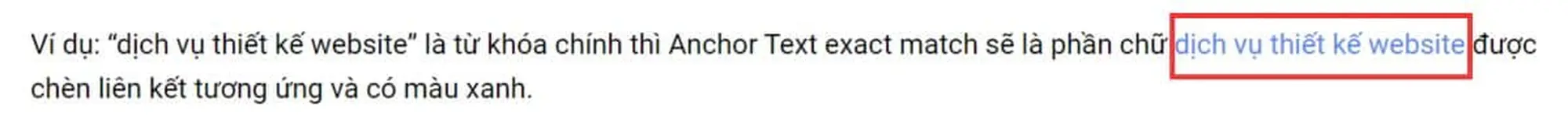 anchor text chứa từ khóa liên quan đến entity chính