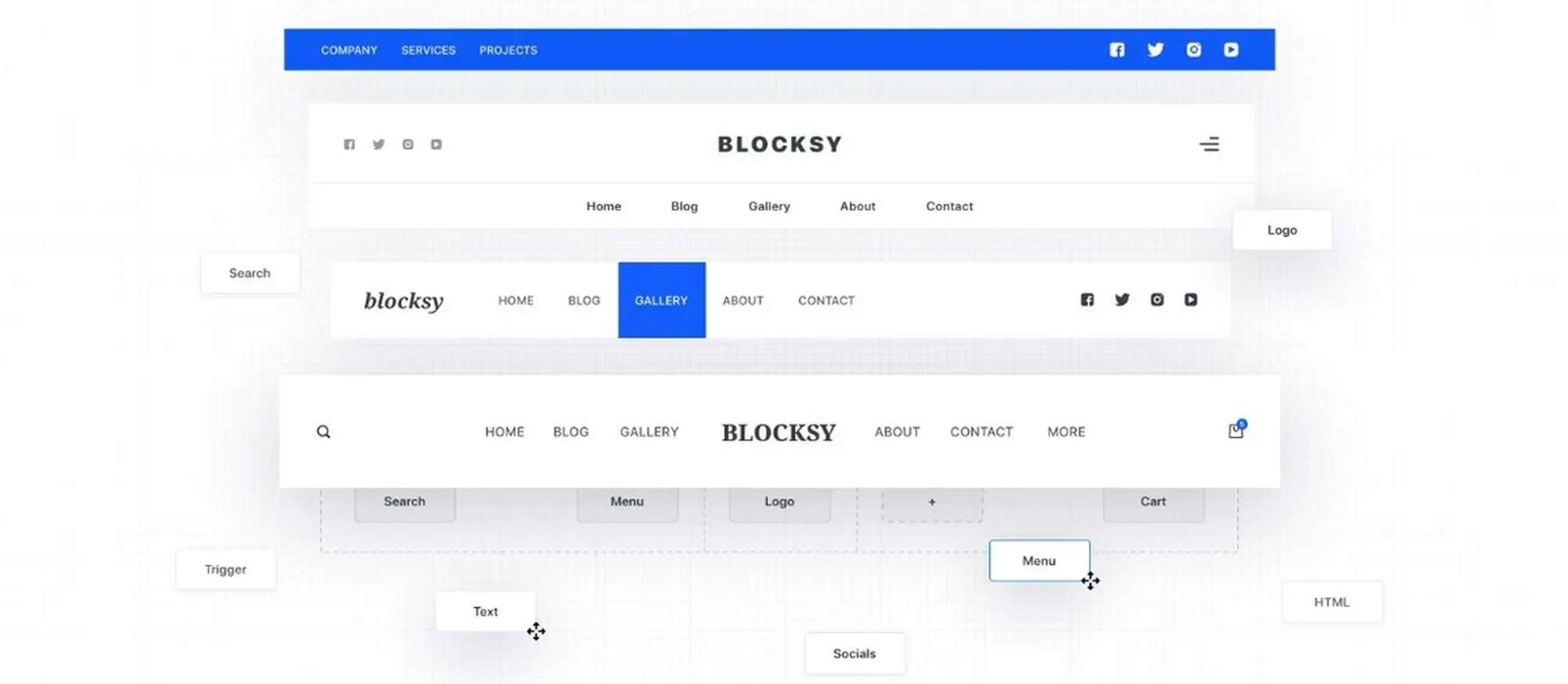 điều chỉnh header