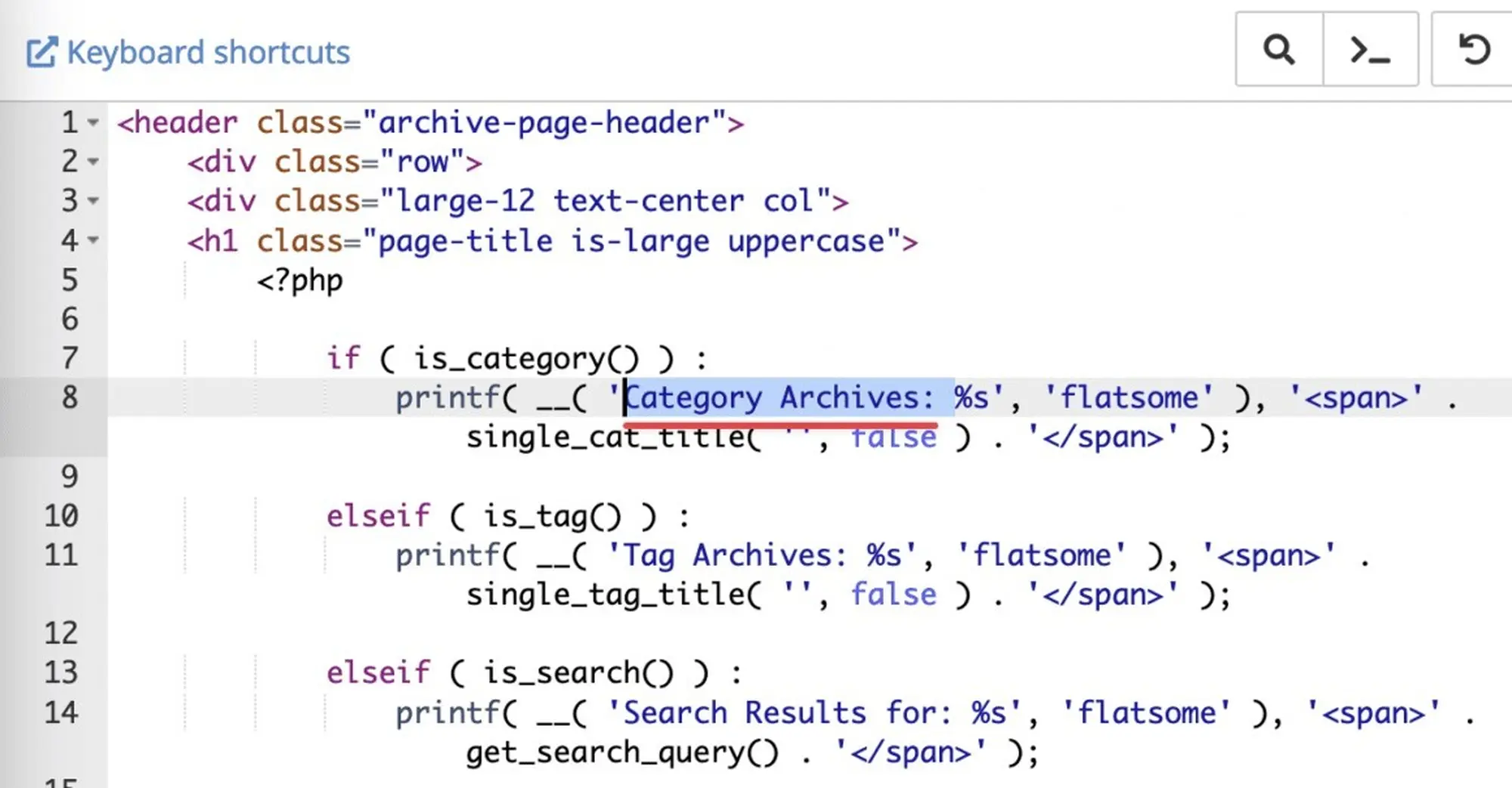 xóa đoạn category archives