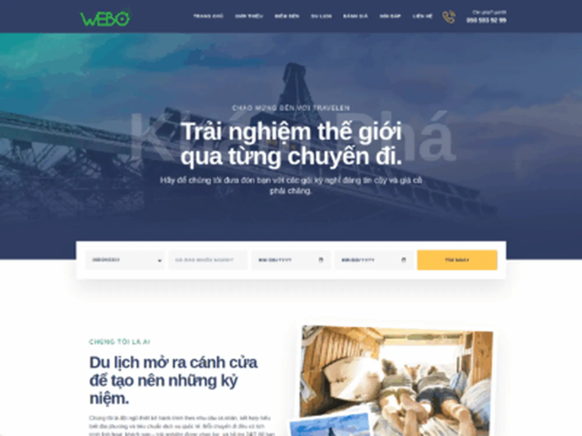 ảnh xem trước: travelen - website du lịch