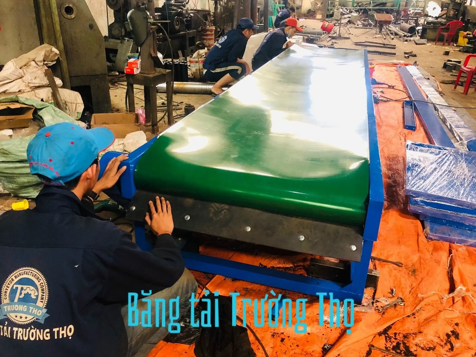 Băng tải pvc tải Bùn
