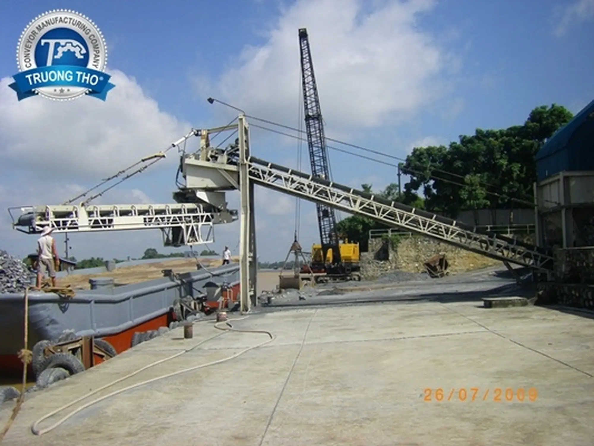 Băng tải cao su cầu cảng