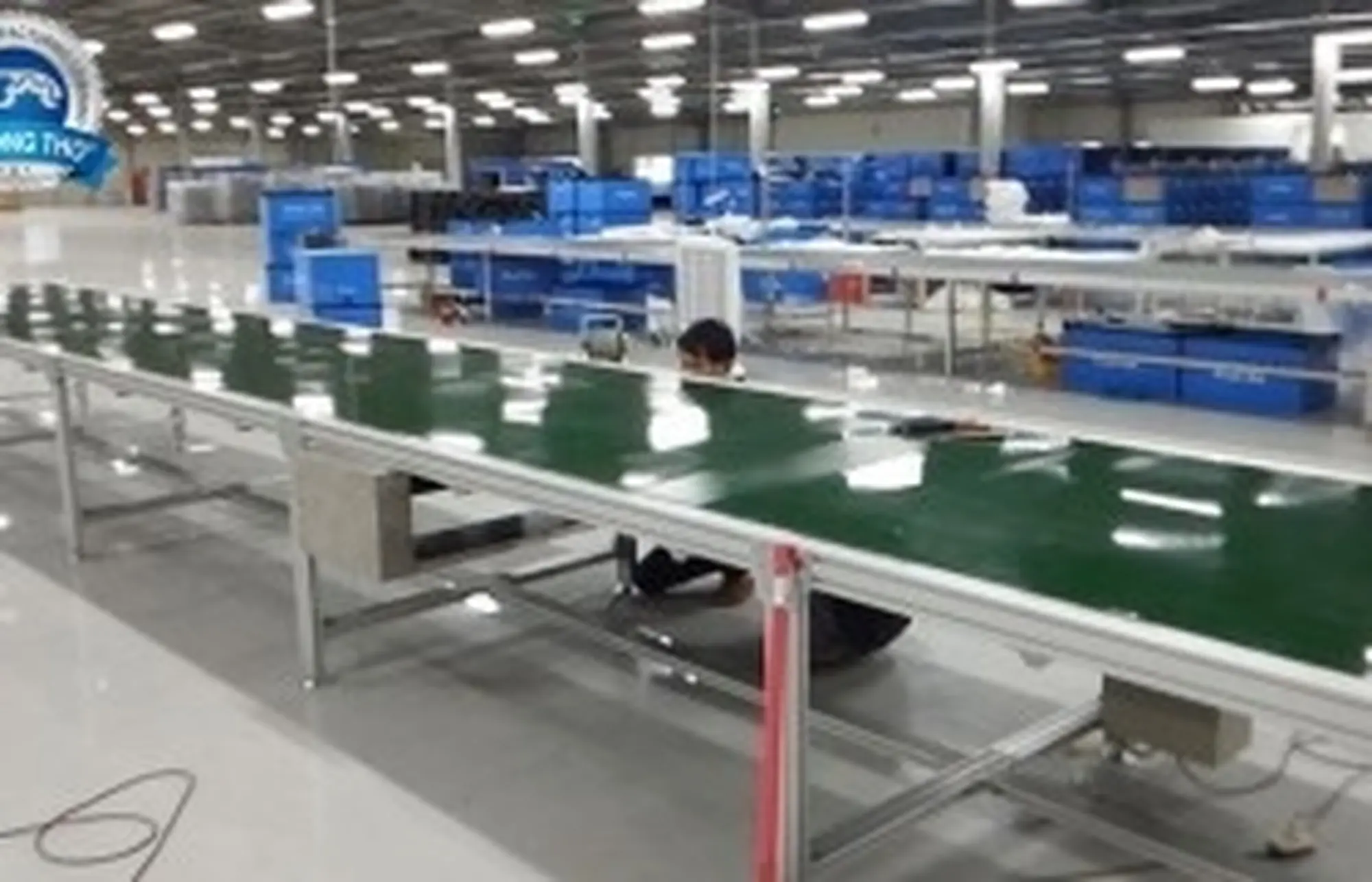 Băng chuyền PVC khung nhôm