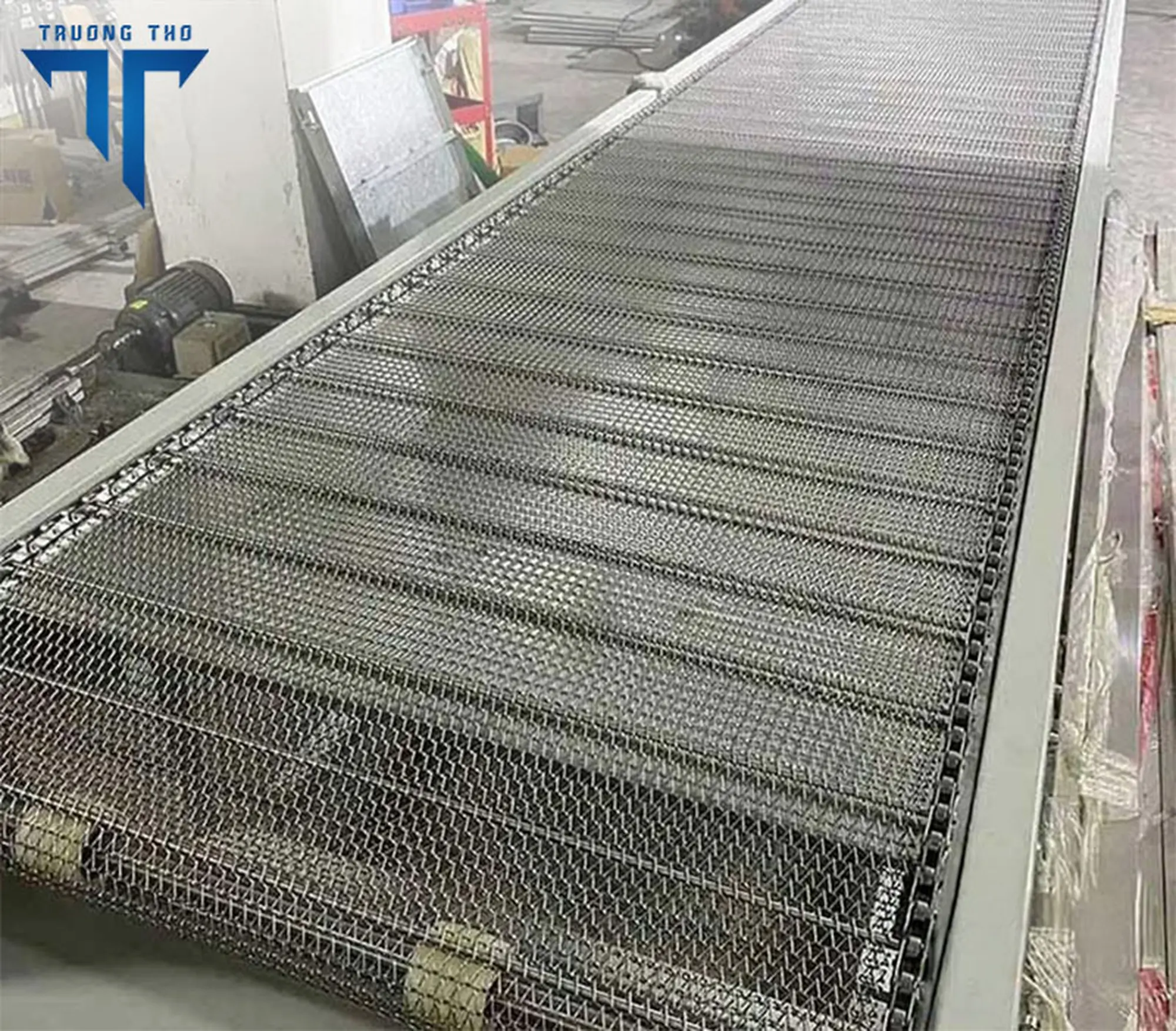 Băng tải xích lưới inox