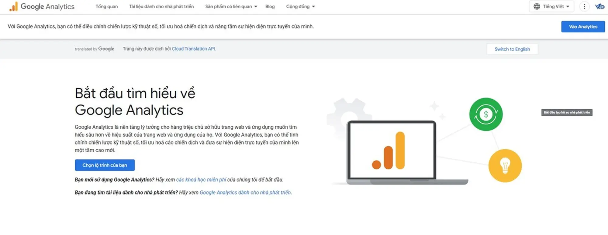 google analytics - công cụ kiểm tra traffic website phổ biến nhất