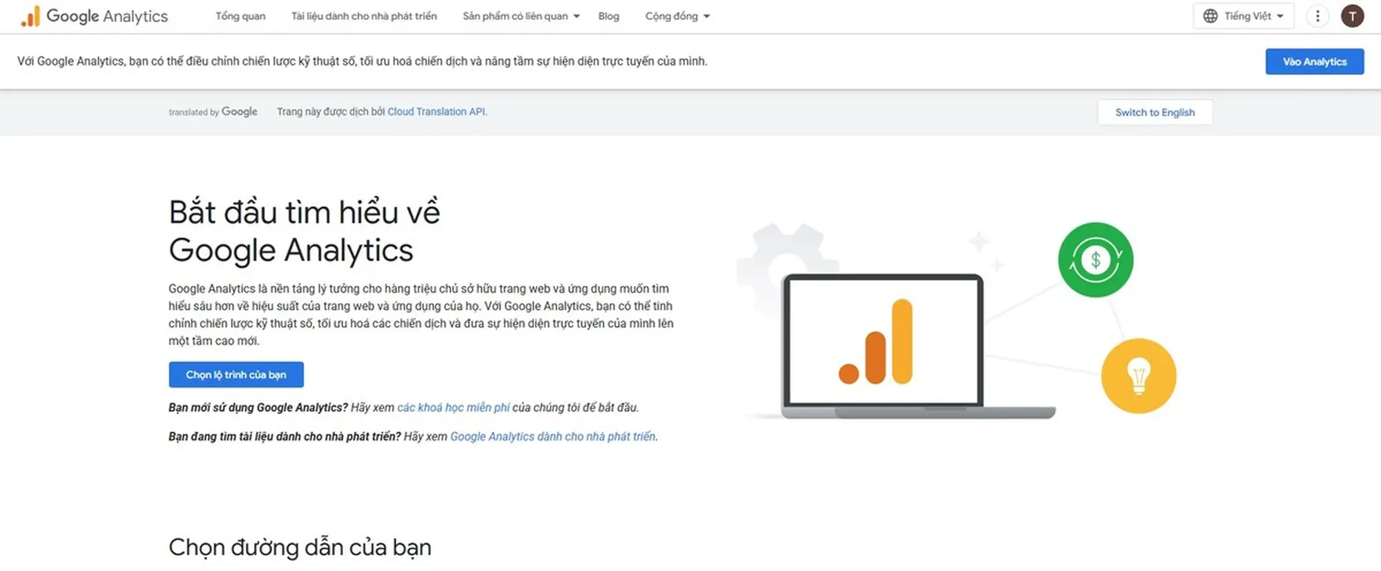 google analytics - công cụ kiểm tra traffic website phổ biến nhất