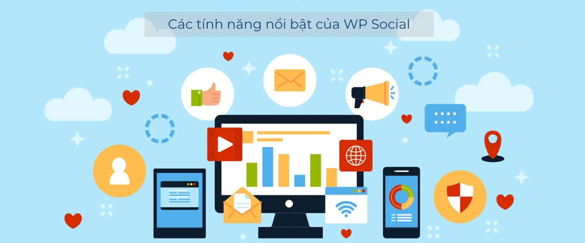 các tính năng nổi bật của wp social